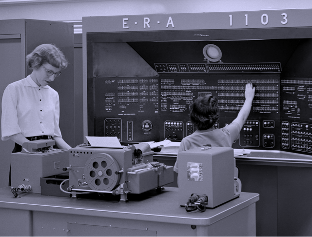 Foto de las computadoras en los años 50